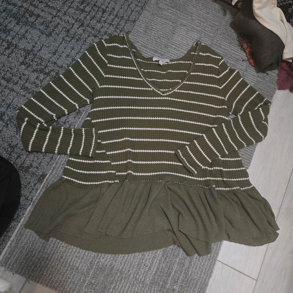 Cozy Knit Long Sleeve Size Large